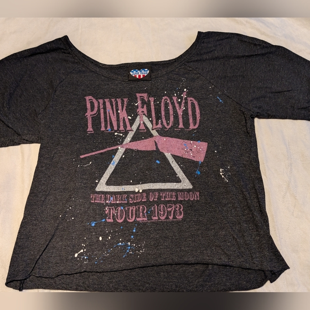 Junk Food Pink Floyd Dark Side Of The Moon Tour 1973 Sz L Vintage Retro